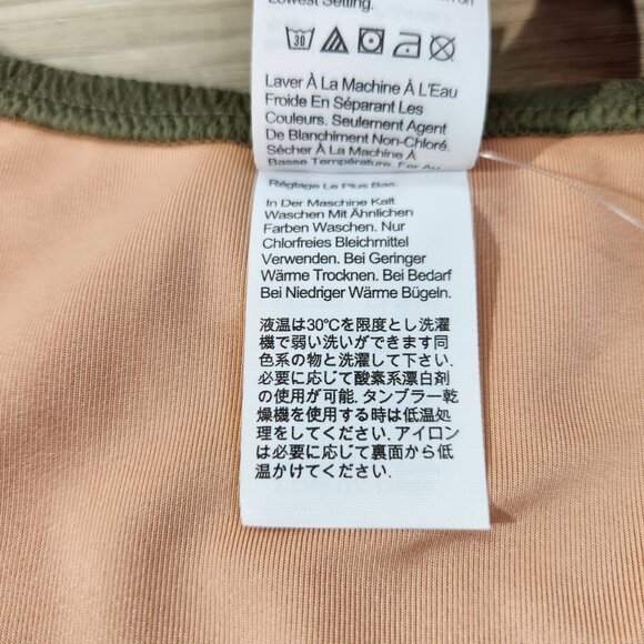 J. Crew Green Textured Curved Waist Cheeky Bikini Bottom New With Tags Womens XL - Picture 13 of 16